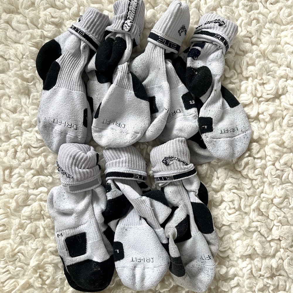 Nike Women’s White Basketball Socks, Medium